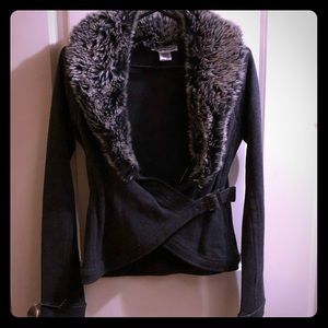 NWOT Parasuco faux-fur sweater